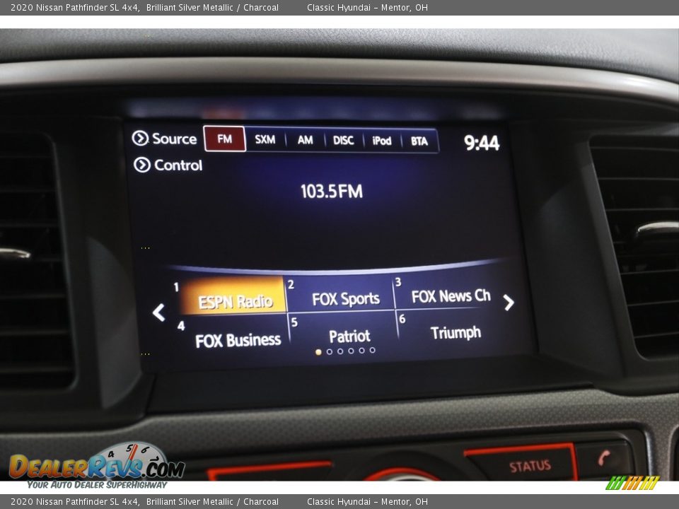 2020 Nissan Pathfinder SL 4x4 Brilliant Silver Metallic / Charcoal Photo #11