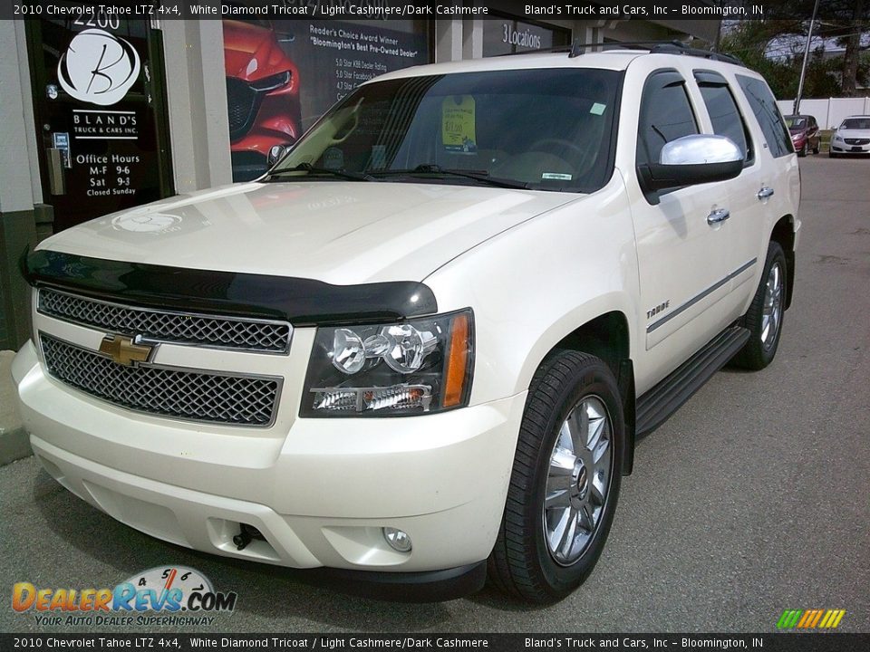 2010 Chevrolet Tahoe LTZ 4x4 White Diamond Tricoat / Light Cashmere/Dark Cashmere Photo #2