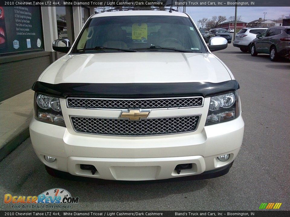 2010 Chevrolet Tahoe LTZ 4x4 White Diamond Tricoat / Light Cashmere/Dark Cashmere Photo #3