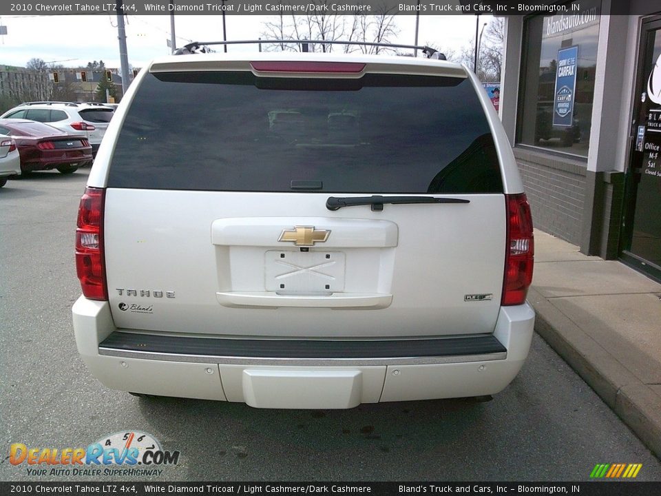 2010 Chevrolet Tahoe LTZ 4x4 White Diamond Tricoat / Light Cashmere/Dark Cashmere Photo #6