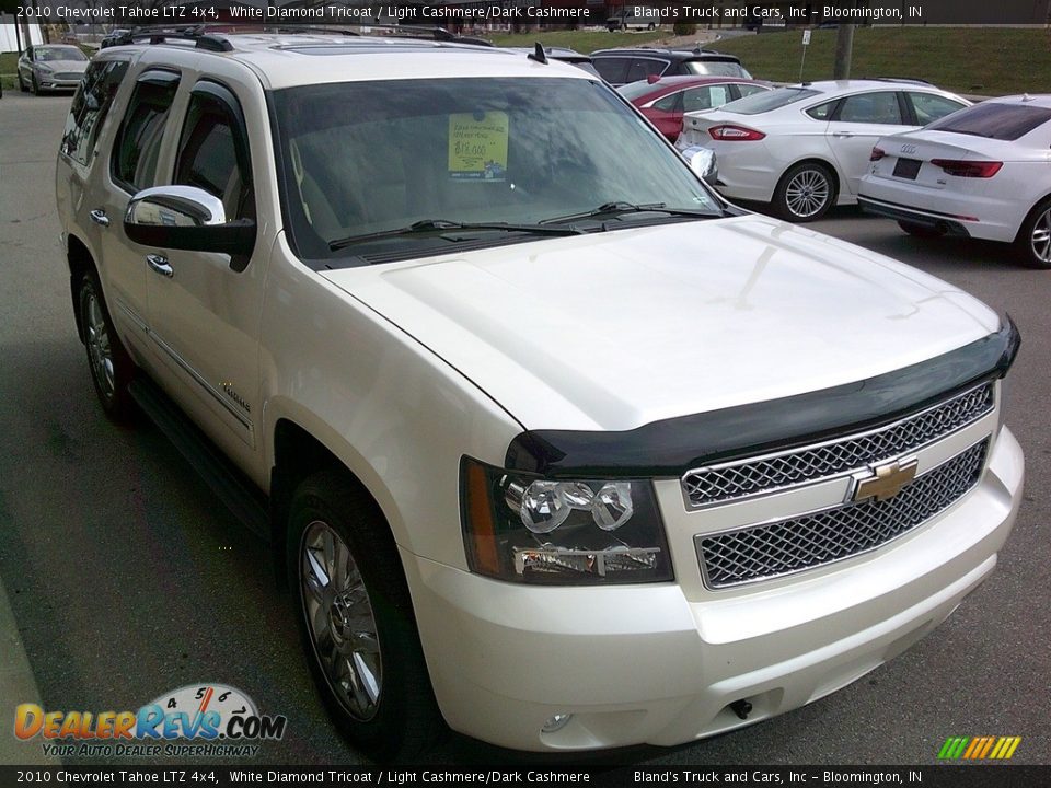 2010 Chevrolet Tahoe LTZ 4x4 White Diamond Tricoat / Light Cashmere/Dark Cashmere Photo #7