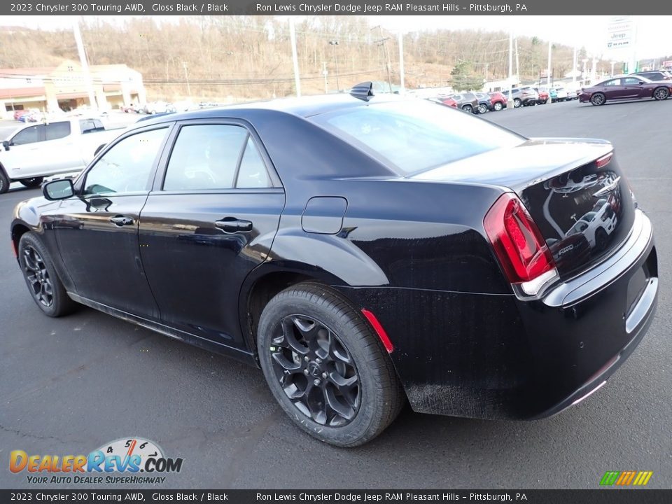 2023 Chrysler 300 Touring AWD Gloss Black / Black Photo #3