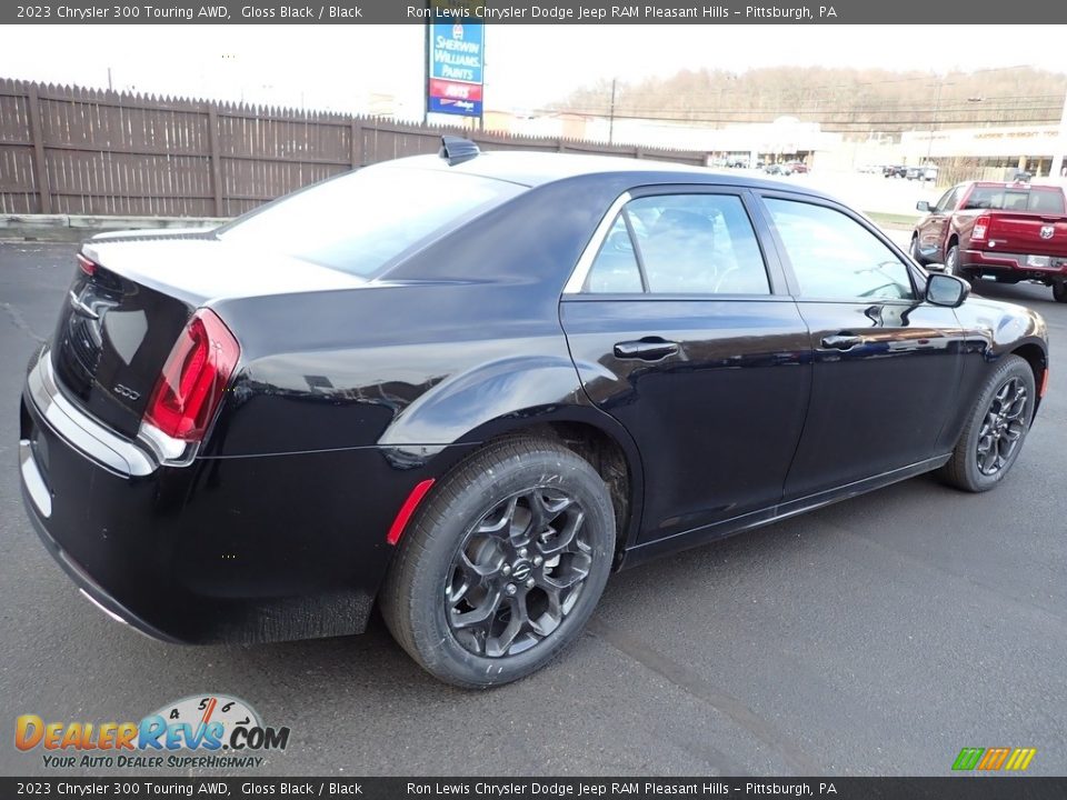 2023 Chrysler 300 Touring AWD Gloss Black / Black Photo #6