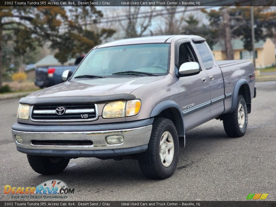 2002 Toyota Tundra SR5 Access Cab 4x4 Desert Sand / Gray Photo #1