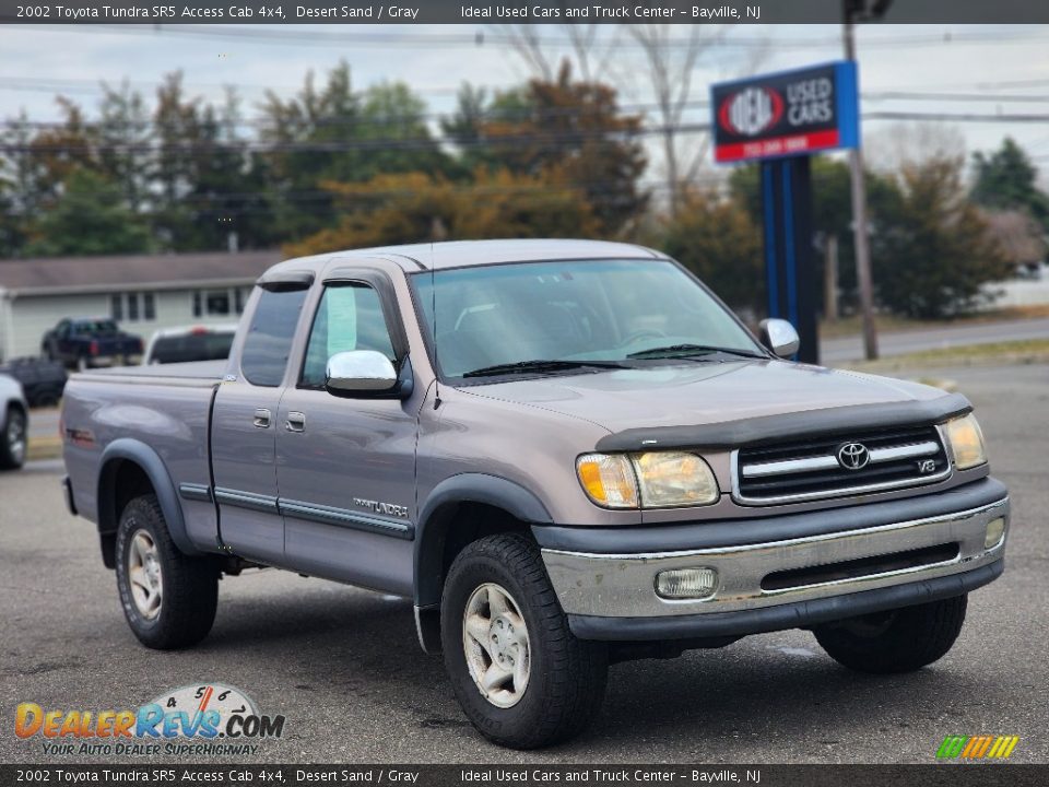 2002 Toyota Tundra SR5 Access Cab 4x4 Desert Sand / Gray Photo #2