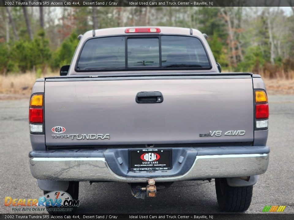 2002 Toyota Tundra SR5 Access Cab 4x4 Desert Sand / Gray Photo #4