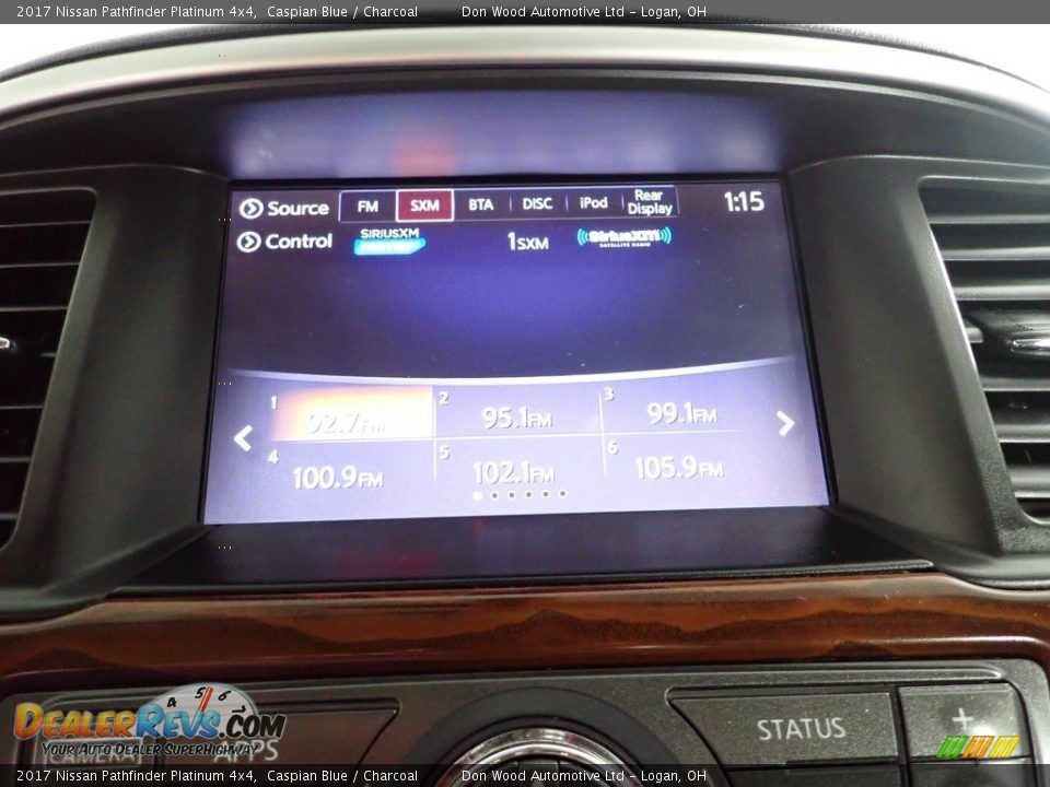 2017 Nissan Pathfinder Platinum 4x4 Caspian Blue / Charcoal Photo #2