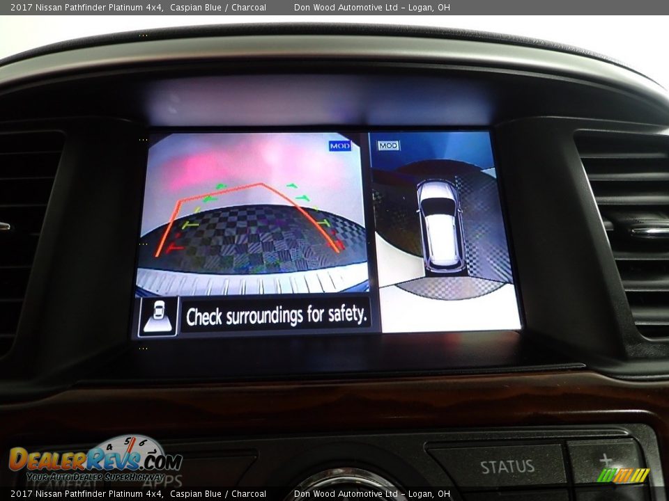 2017 Nissan Pathfinder Platinum 4x4 Caspian Blue / Charcoal Photo #3
