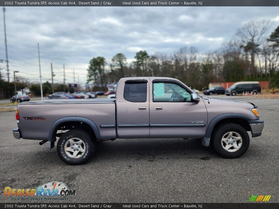 2002 Toyota Tundra SR5 Access Cab 4x4 Desert Sand / Gray Photo #6