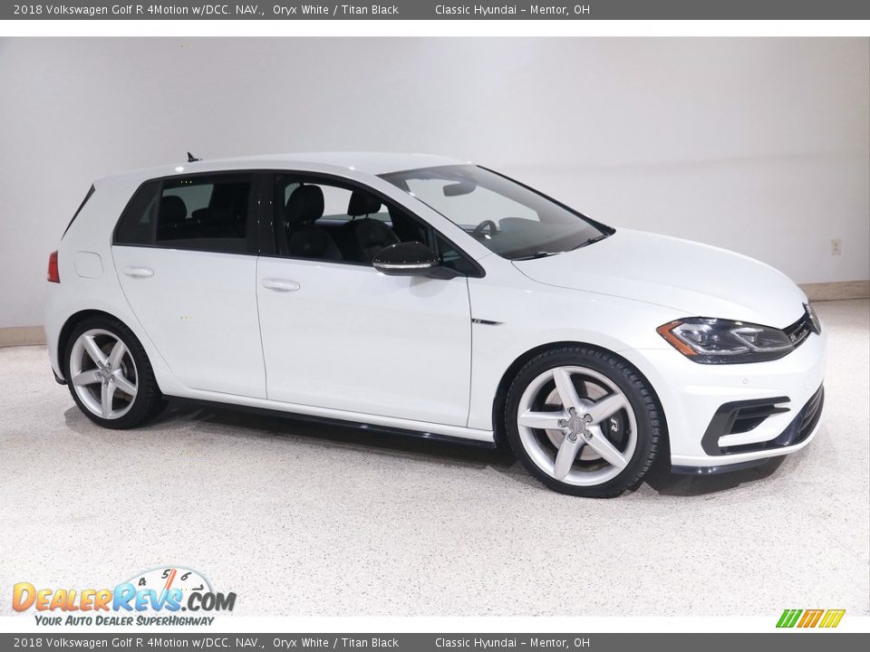2018 Volkswagen Golf R 4Motion w/DCC. NAV. Oryx White / Titan Black Photo #1