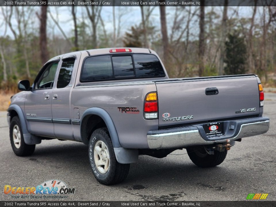 2002 Toyota Tundra SR5 Access Cab 4x4 Desert Sand / Gray Photo #7