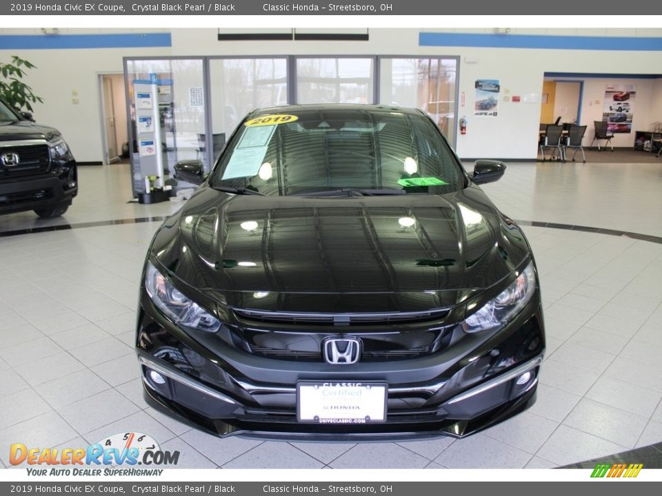 2019 Honda Civic EX Coupe Crystal Black Pearl / Black Photo #2