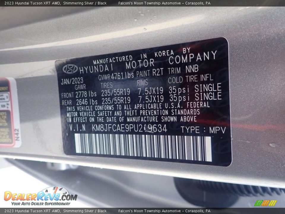2023 Hyundai Tucson XRT AWD Shimmering Silver / Black Photo #18