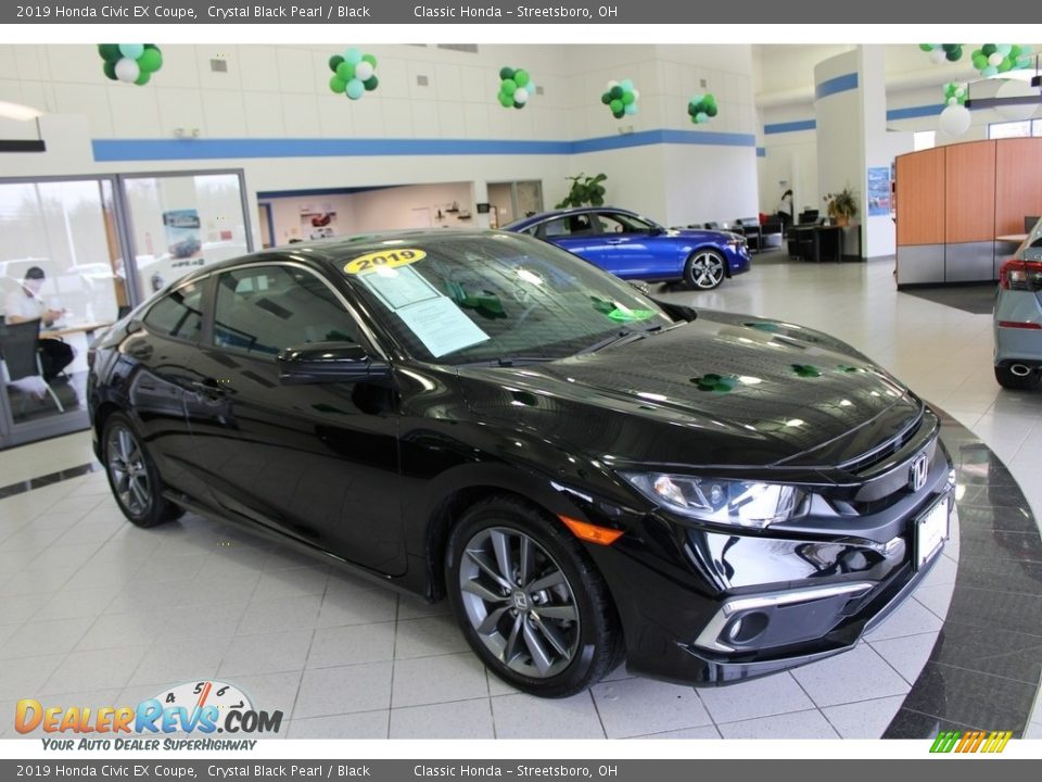 2019 Honda Civic EX Coupe Crystal Black Pearl / Black Photo #3