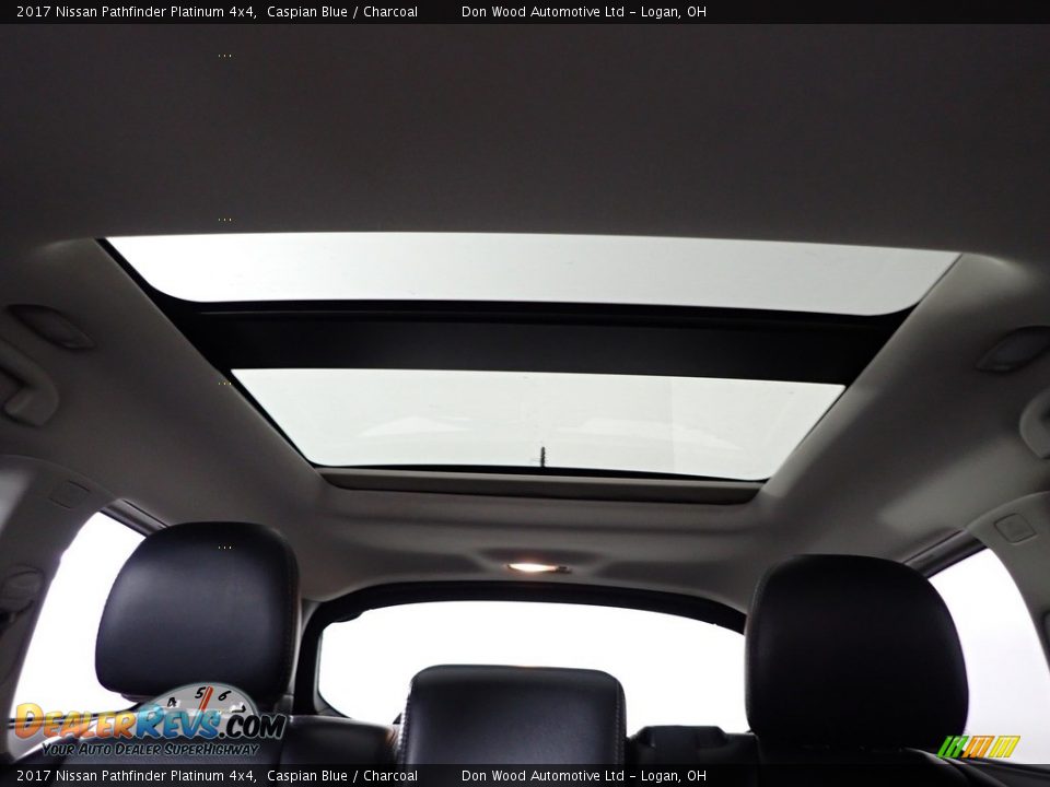 2017 Nissan Pathfinder Platinum 4x4 Caspian Blue / Charcoal Photo #6