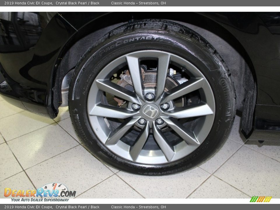 2019 Honda Civic EX Coupe Crystal Black Pearl / Black Photo #6