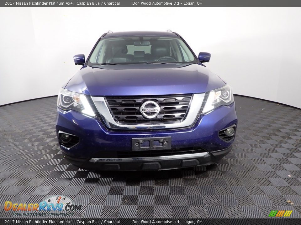 2017 Nissan Pathfinder Platinum 4x4 Caspian Blue / Charcoal Photo #9