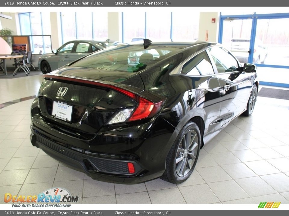 2019 Honda Civic EX Coupe Crystal Black Pearl / Black Photo #7