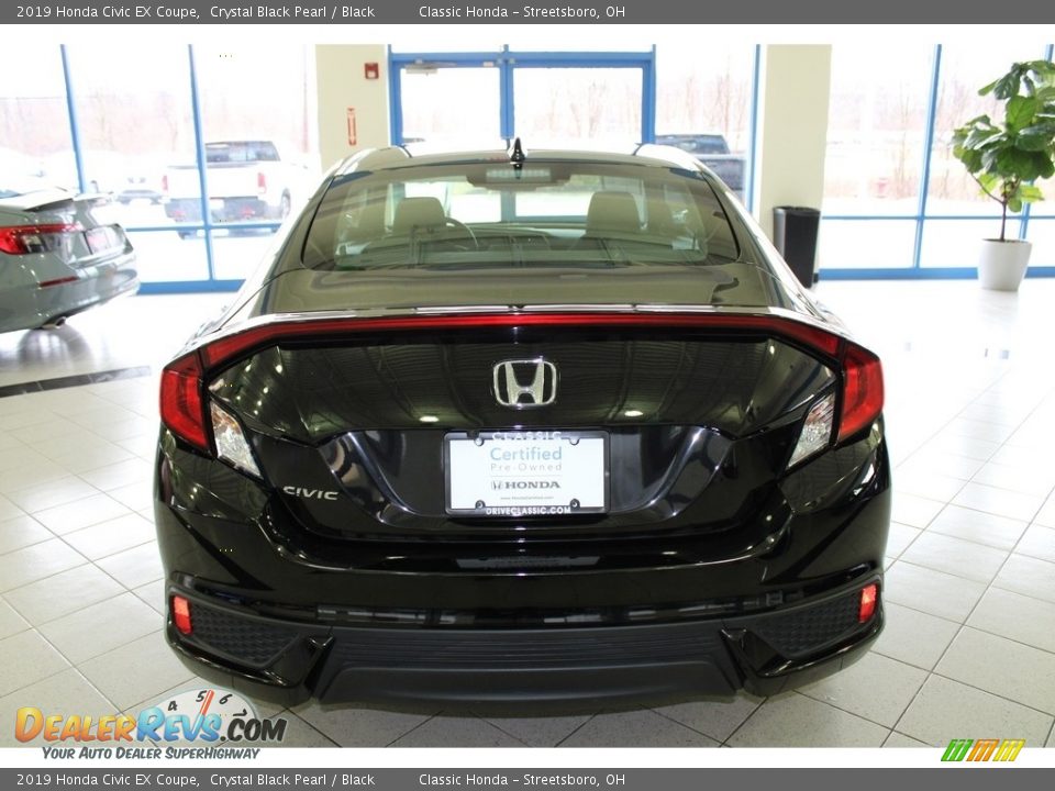 2019 Honda Civic EX Coupe Crystal Black Pearl / Black Photo #8