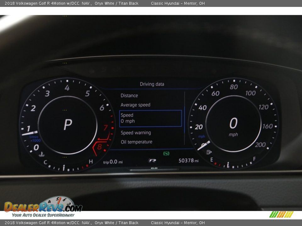 2018 Volkswagen Golf R 4Motion w/DCC. NAV. Oryx White / Titan Black Photo #8