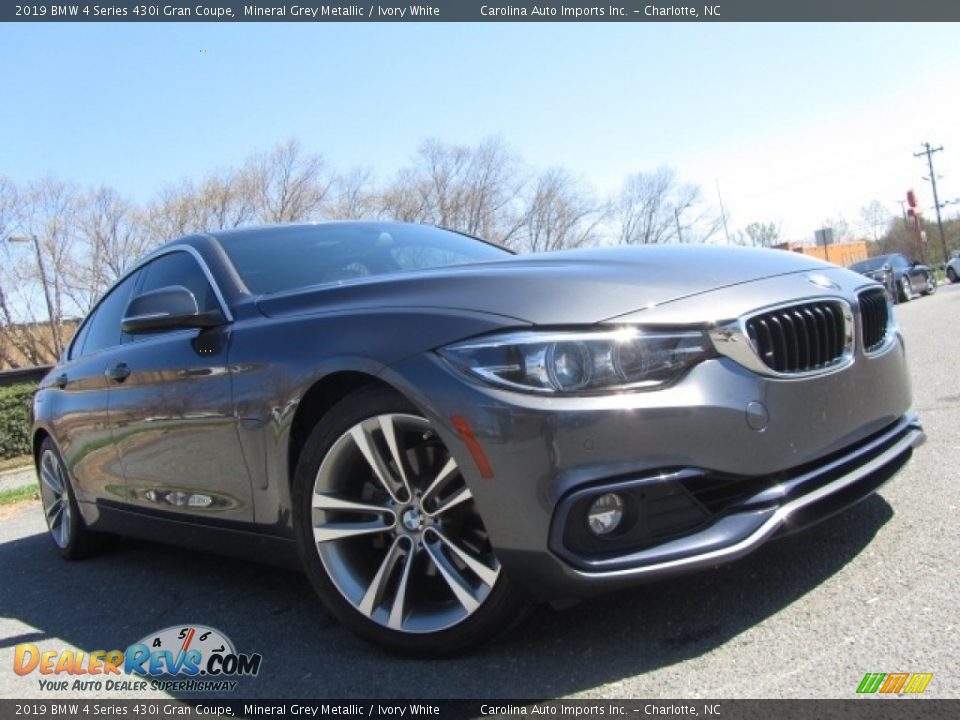 2019 BMW 4 Series 430i Gran Coupe Mineral Grey Metallic / Ivory White Photo #1