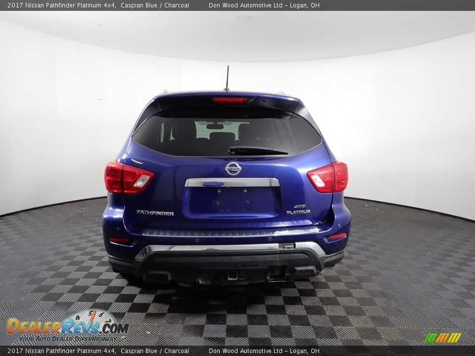 2017 Nissan Pathfinder Platinum 4x4 Caspian Blue / Charcoal Photo #12