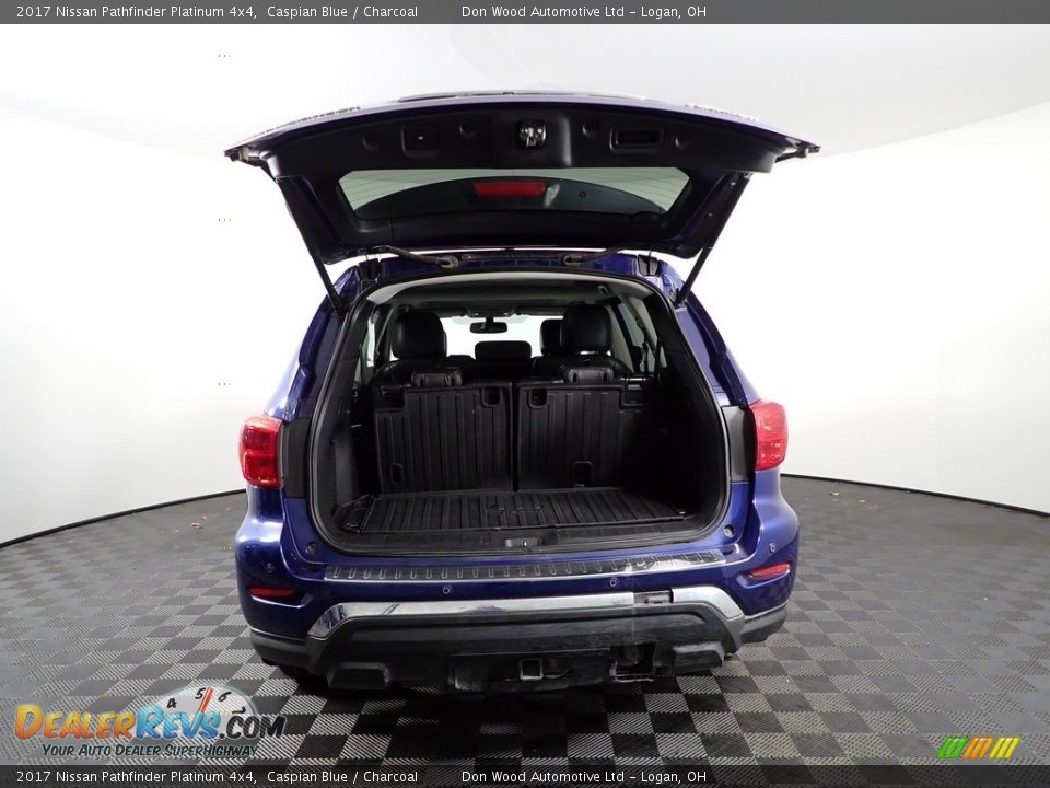 2017 Nissan Pathfinder Platinum 4x4 Caspian Blue / Charcoal Photo #13