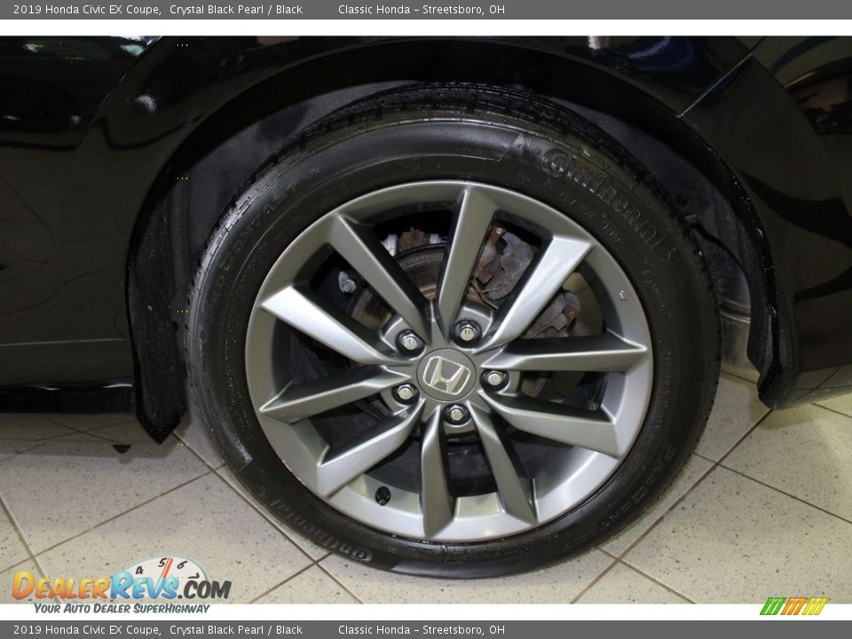 2019 Honda Civic EX Coupe Crystal Black Pearl / Black Photo #11