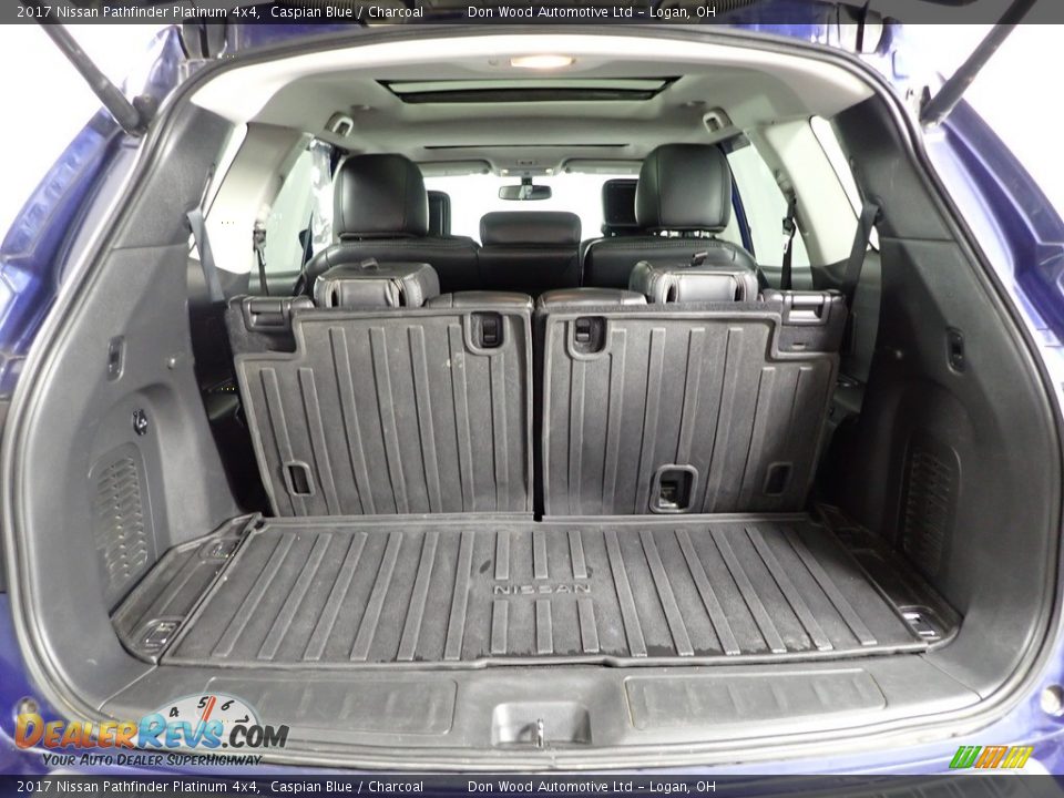 2017 Nissan Pathfinder Platinum 4x4 Caspian Blue / Charcoal Photo #14