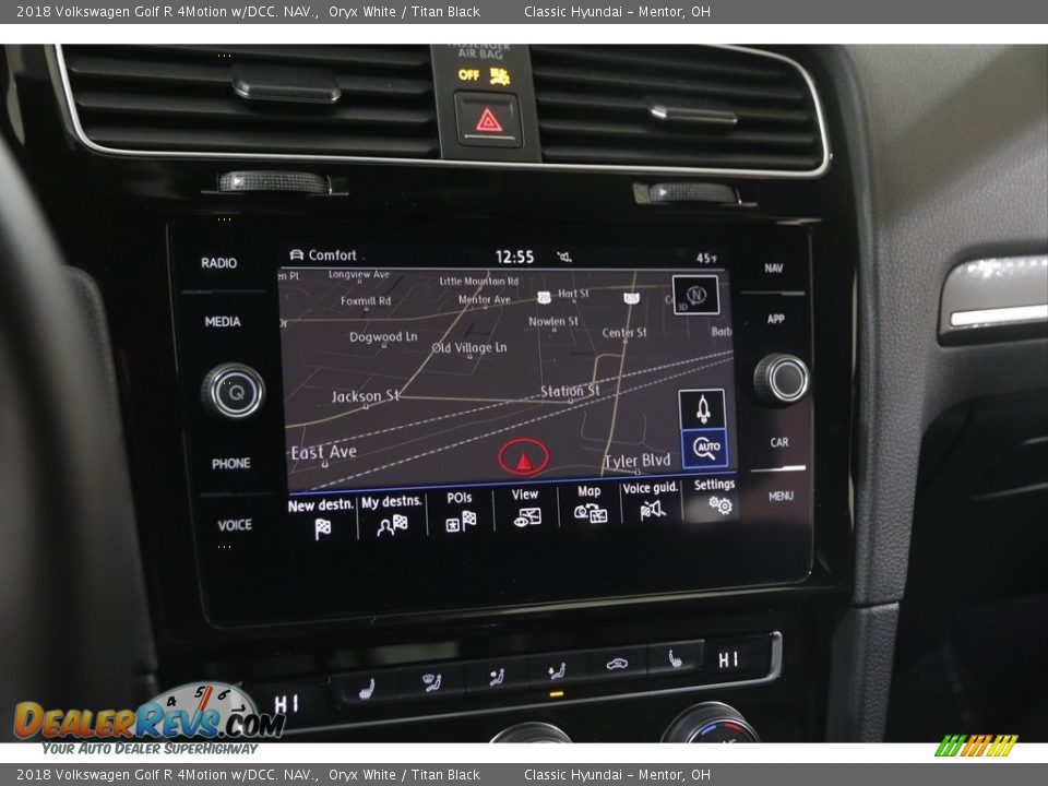 2018 Volkswagen Golf R 4Motion w/DCC. NAV. Oryx White / Titan Black Photo #12