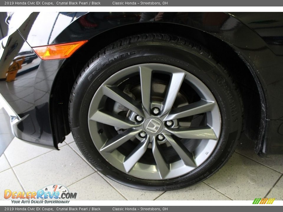 2019 Honda Civic EX Coupe Crystal Black Pearl / Black Photo #12