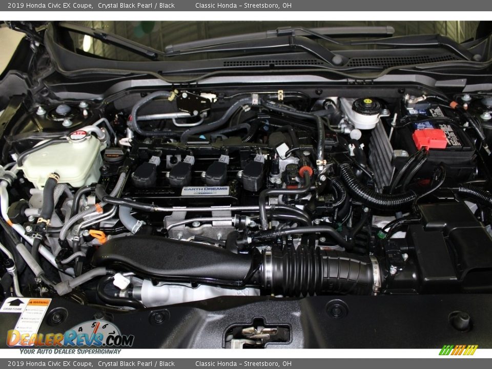 2019 Honda Civic EX Coupe Crystal Black Pearl / Black Photo #13