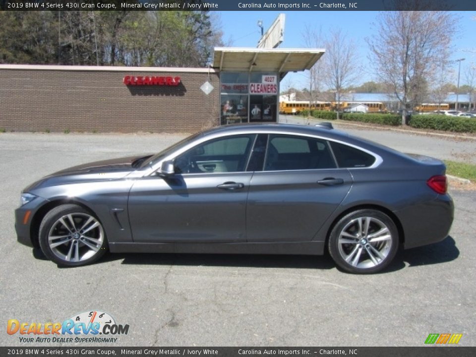 2019 BMW 4 Series 430i Gran Coupe Mineral Grey Metallic / Ivory White Photo #7
