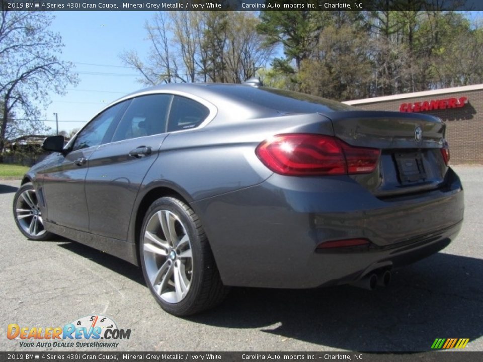 2019 BMW 4 Series 430i Gran Coupe Mineral Grey Metallic / Ivory White Photo #8
