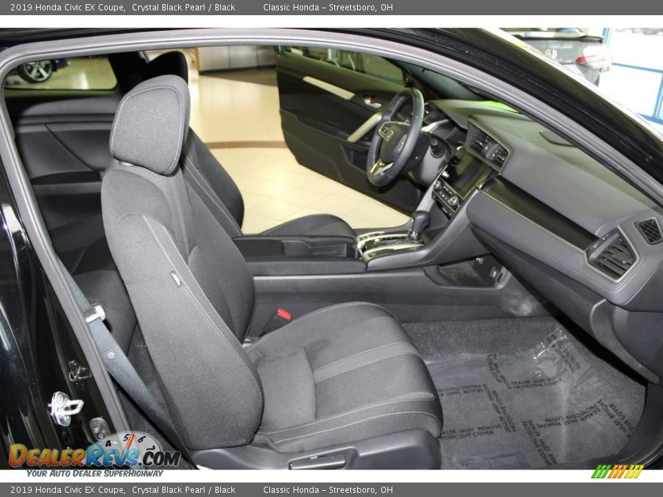2019 Honda Civic EX Coupe Crystal Black Pearl / Black Photo #16