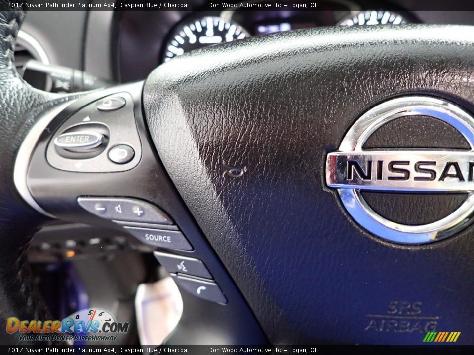 2017 Nissan Pathfinder Platinum 4x4 Caspian Blue / Charcoal Photo #21
