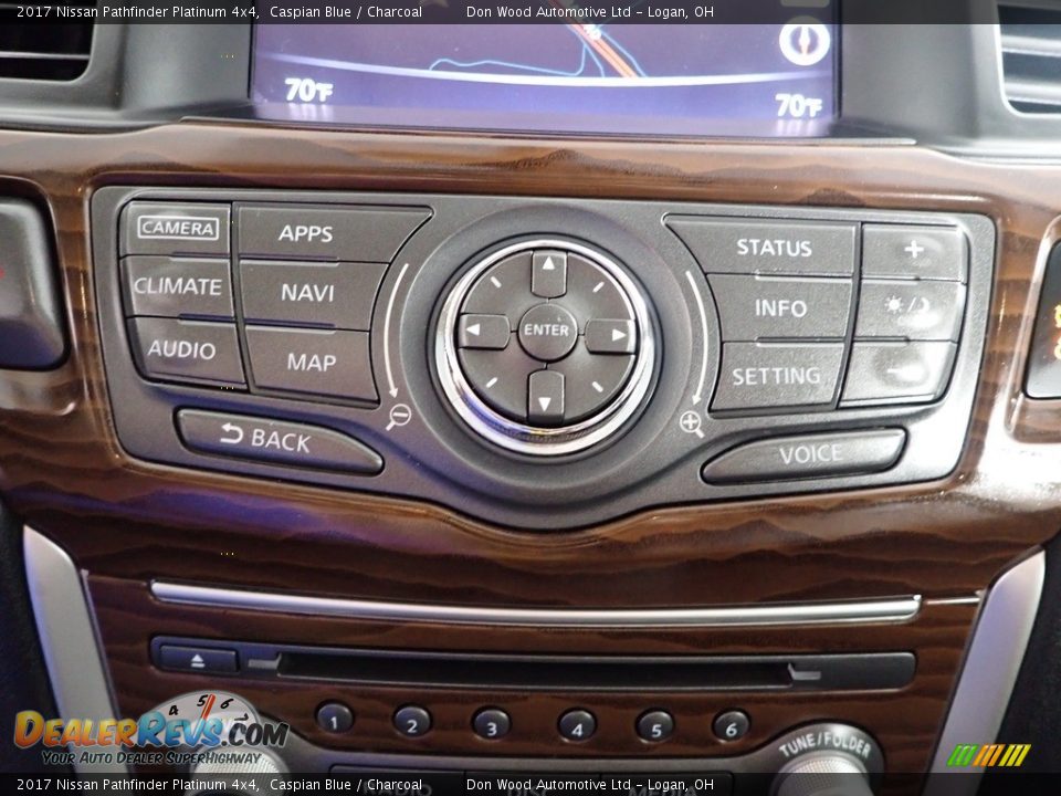 2017 Nissan Pathfinder Platinum 4x4 Caspian Blue / Charcoal Photo #23