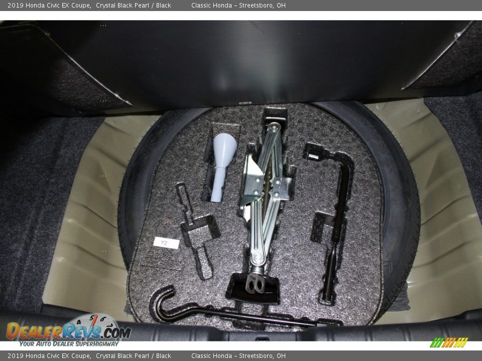 2019 Honda Civic EX Coupe Crystal Black Pearl / Black Photo #20