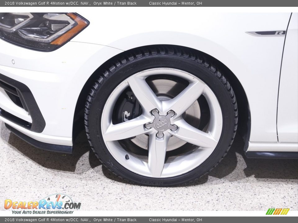 2018 Volkswagen Golf R 4Motion w/DCC. NAV. Oryx White / Titan Black Photo #22
