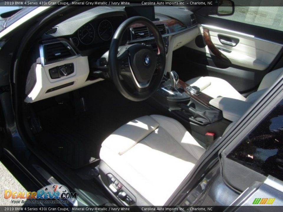 2019 BMW 4 Series 430i Gran Coupe Mineral Grey Metallic / Ivory White Photo #17