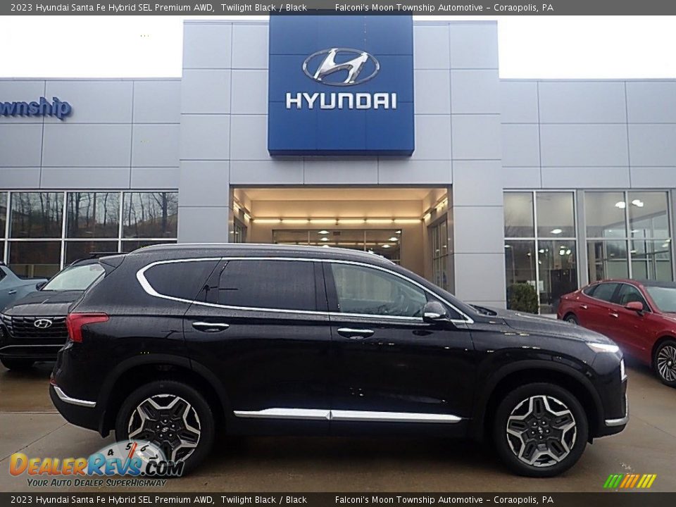 2023 Hyundai Santa Fe Hybrid SEL Premium AWD Twilight Black / Black Photo #1