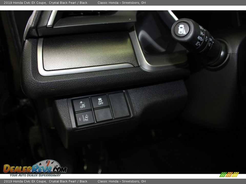 2019 Honda Civic EX Coupe Crystal Black Pearl / Black Photo #25