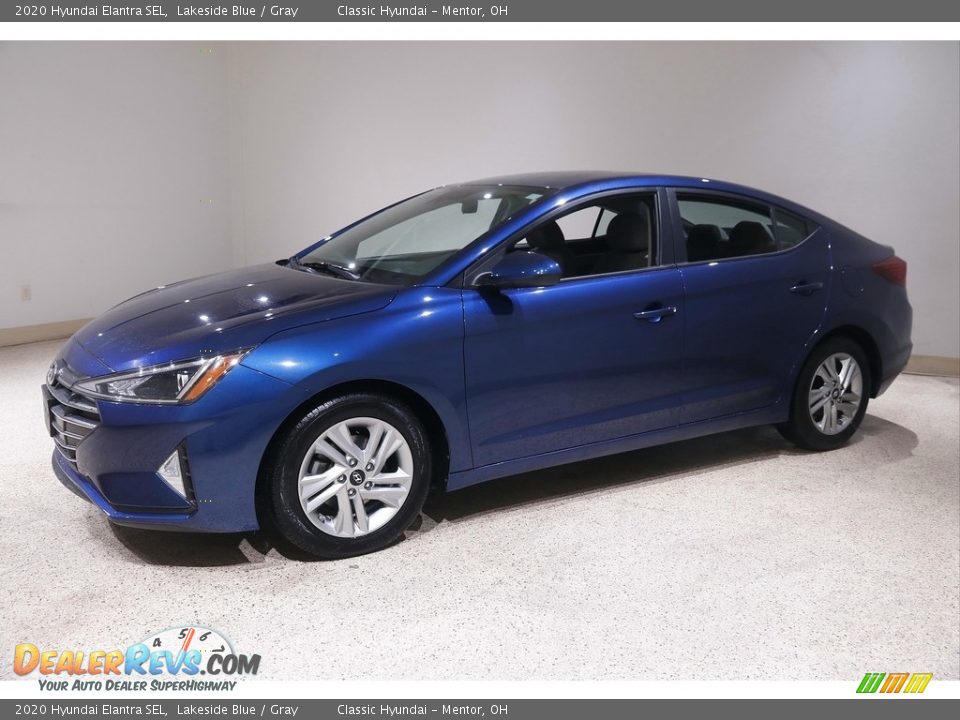 2020 Hyundai Elantra SEL Lakeside Blue / Gray Photo #3