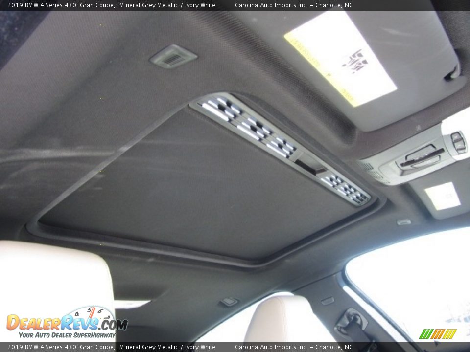 2019 BMW 4 Series 430i Gran Coupe Mineral Grey Metallic / Ivory White Photo #22