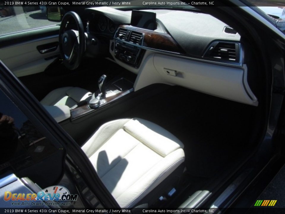 2019 BMW 4 Series 430i Gran Coupe Mineral Grey Metallic / Ivory White Photo #23