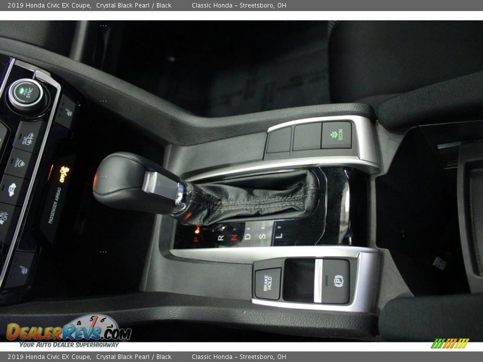 2019 Honda Civic EX Coupe Crystal Black Pearl / Black Photo #30