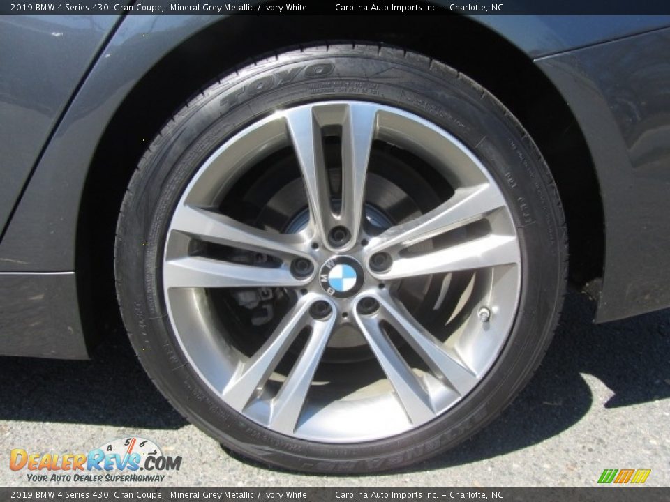 2019 BMW 4 Series 430i Gran Coupe Mineral Grey Metallic / Ivory White Photo #26