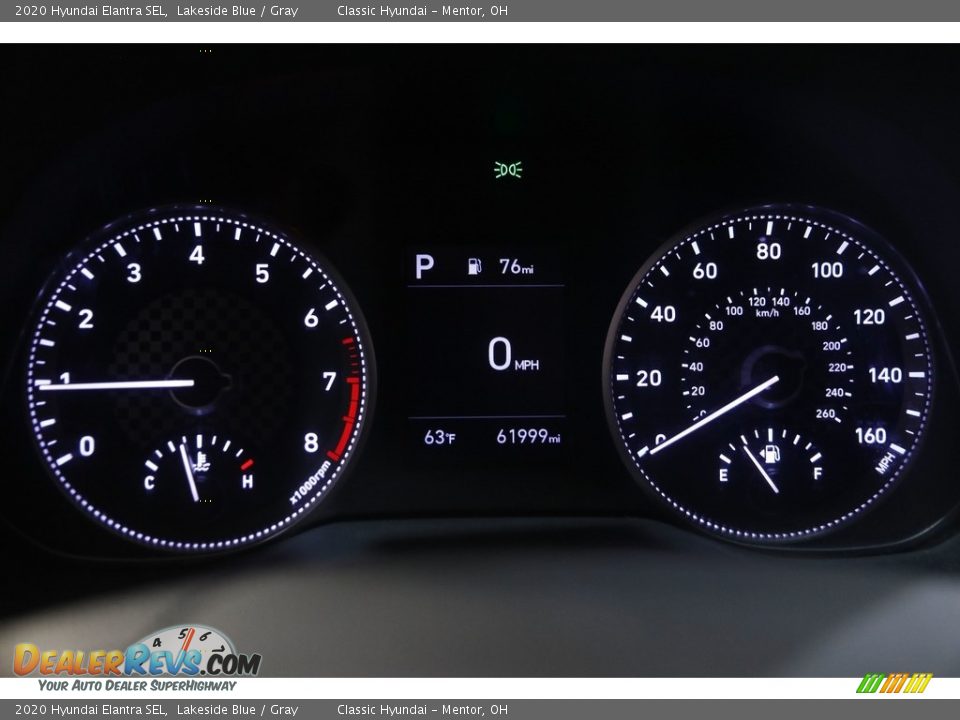 2020 Hyundai Elantra SEL Lakeside Blue / Gray Photo #8