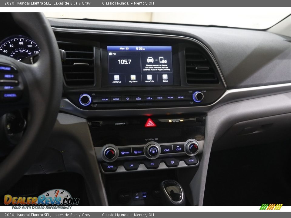 2020 Hyundai Elantra SEL Lakeside Blue / Gray Photo #9