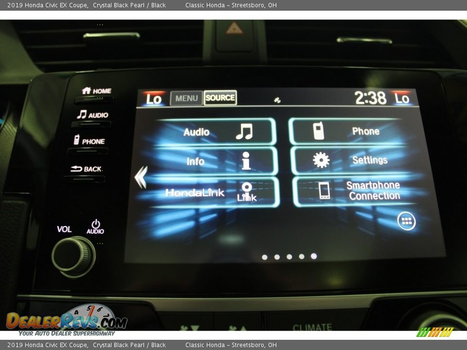 2019 Honda Civic EX Coupe Crystal Black Pearl / Black Photo #32